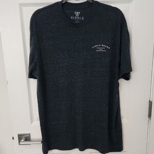 VISSLA Dark Charcoal Heather Short Sleeve Logo Tee
